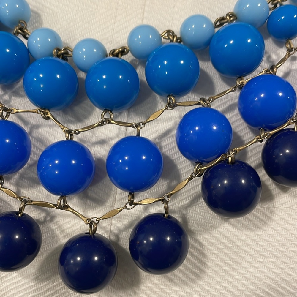 J.Crew gorgeous blues necklace!